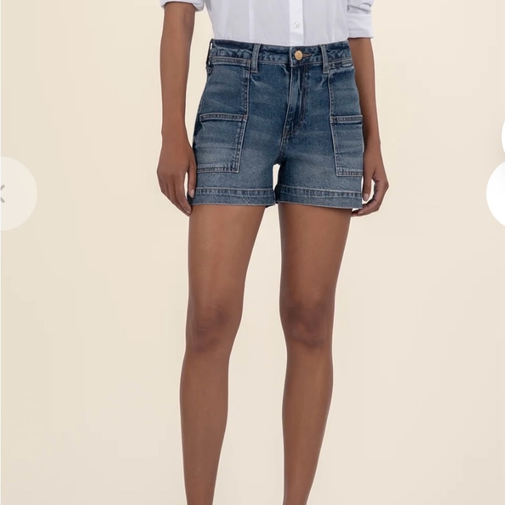 Kut from the Kloth Jane High Rise Blue Jean Shorts